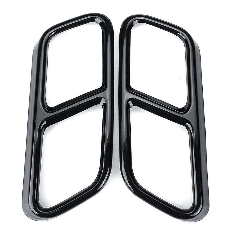 Stainless Steel Exterior Exhaust Muffler Tail Pipe Trim Cover for - S Class W221 W222 2010-2017