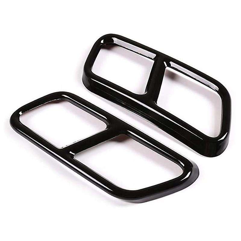 Stainless Steel Exterior Exhaust Muffler Tail Pipe Trim Cover for - S Class W221 W222 2010-2017