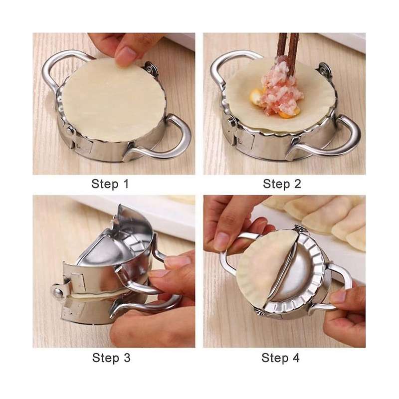 Stainless Steel Dumpling Maker, Flower Type Dumpling Ravioli Maker Press Mold Dumpling Making Devic