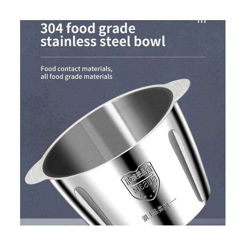 Stainless Steel Electric Meat Grinder 3l Blenders Multifunction Slicer Household Grinder Eu Plug