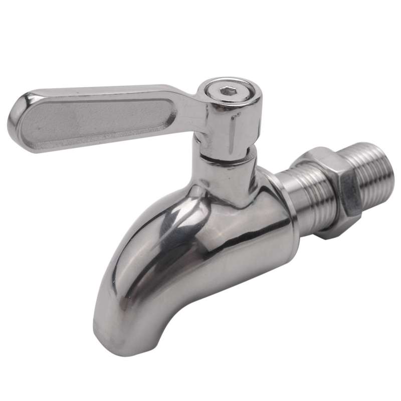 Stainless Steel Faucet Tap Draft Beer Faucet for Home Brew Fermenter Wine Draft Beer Juice Dispenser