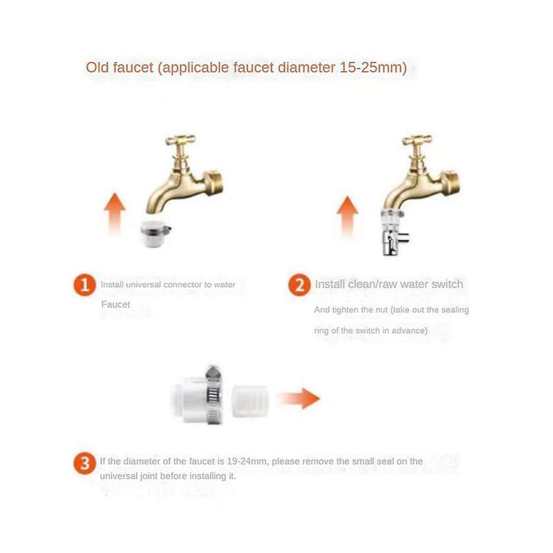 Stainless Steel Faucets Water Purifier Household Tap Water Direct Drinking Kitchen Water Filter Remo