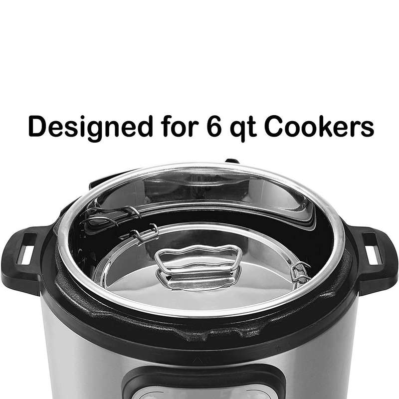 Stainless Steel Flan Mold with Lid and Easy Lift Handle, Accessories for 6, 8 Qt Baking, 2-qt Cake