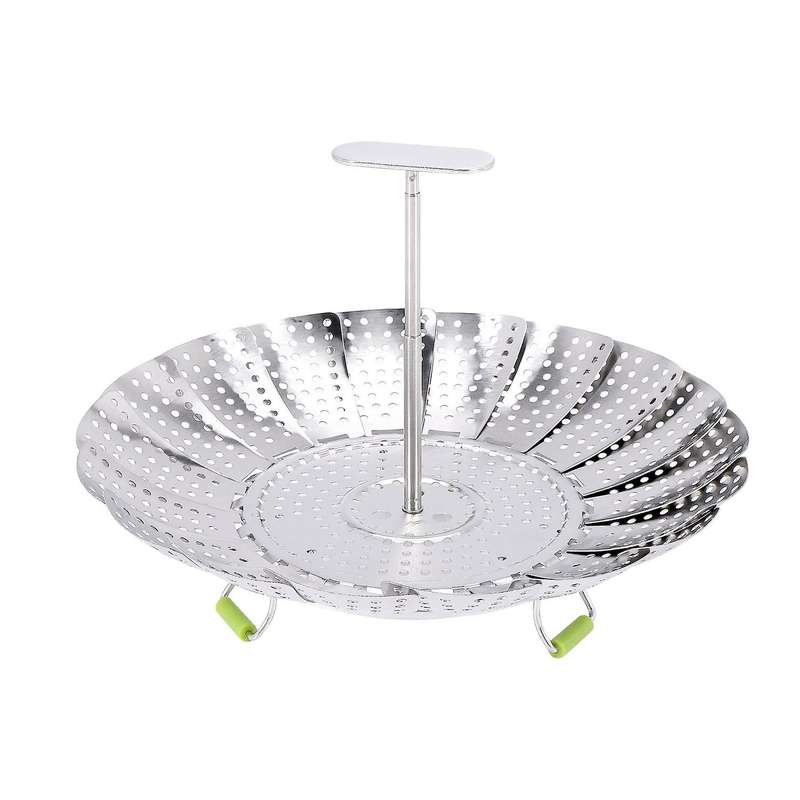 Stainless Steel Folding Vegetable Steamer Basket,insert for Cooking Food,expandable to Fit Various