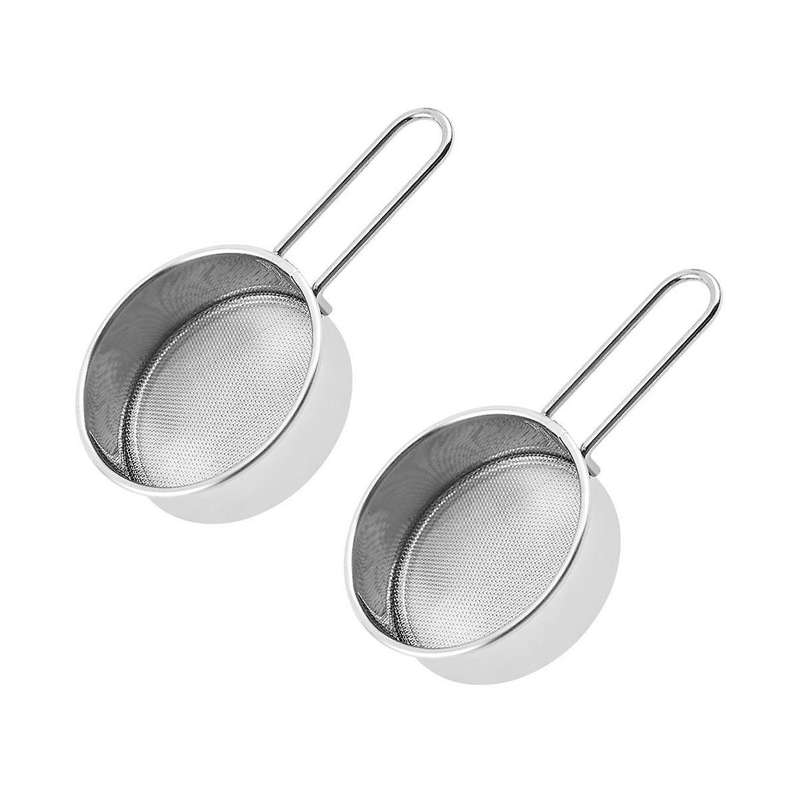 Stainless Steel Flour Sieve Handheld Small Sieve Household Kitchen Mesh Sieve for Sugar Flour Powde