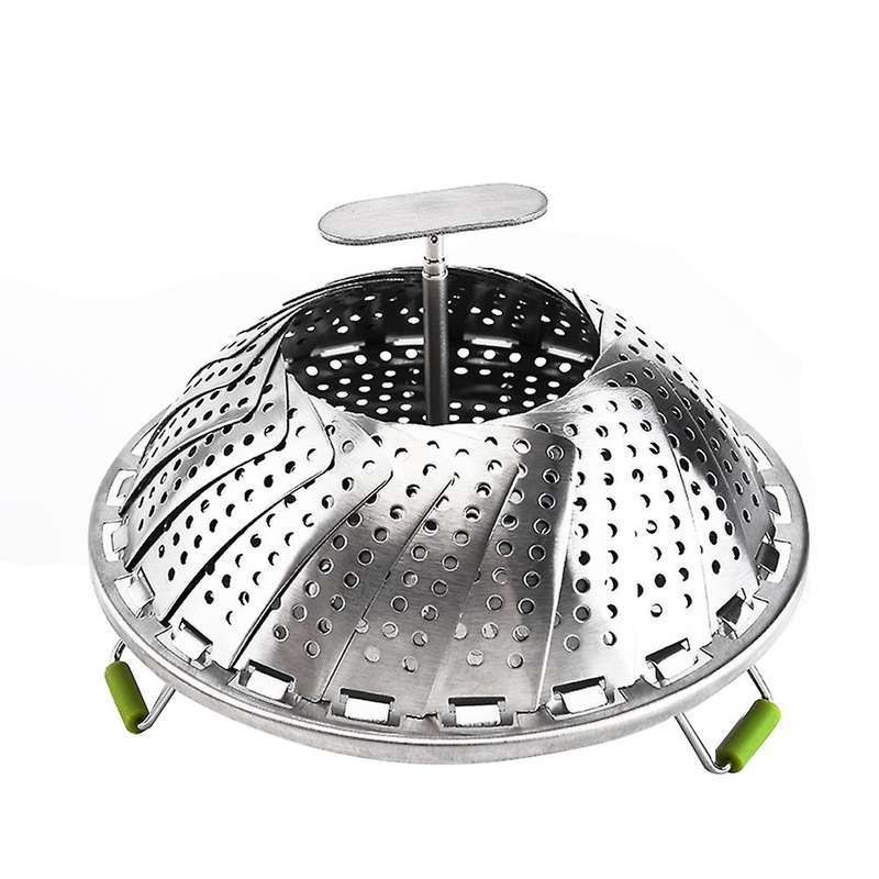 Stainless Steel Folding Vegetable Steamer Basket,Insert for Cooking Food,Expandable to Fit Various S