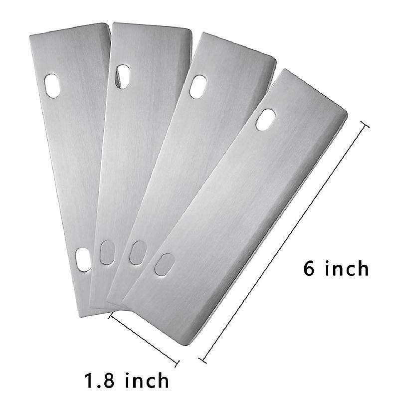 Stainless Steel Food Scraper Barbecue Grill Griddle Cleaning Kit Combined Abrasive Anti Grease Scour