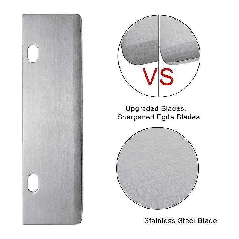Stainless Steel Food Scraper Barbecue Grill Griddle Cleaning Kit Combined Abrasive Anti Grease Scour