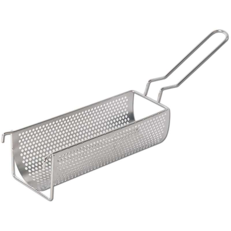 Stainless Steel Fried Basket Long Fry Potato Chip Container Best for French Fries Potato Chip Squee