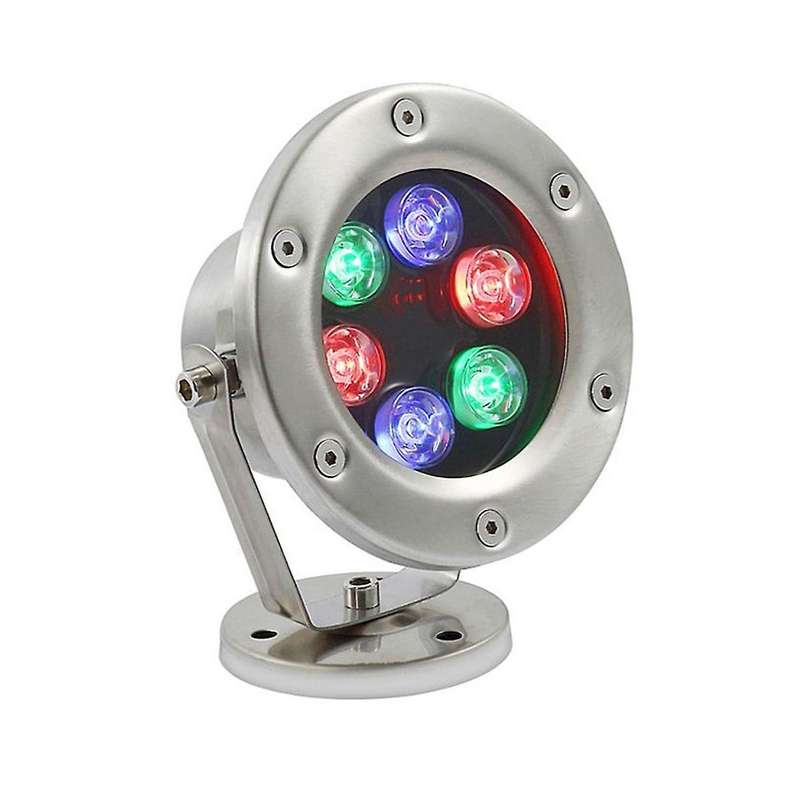 Stainless Steel Fountain Light Led Adjustable Angle Ip68 Underwater Light Ac 12v Rgb Multi Color Ch