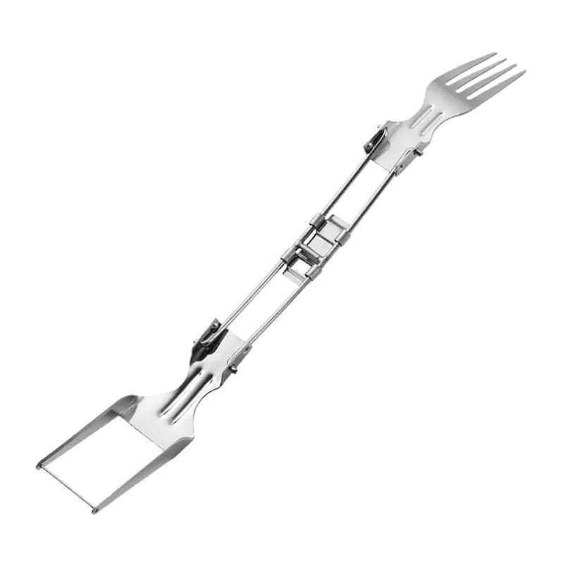 Stainless Steel Fruit Cutter, Foldable Watermelon Fork Slicer Tool, Dual Head Foldable Fruit Forks S