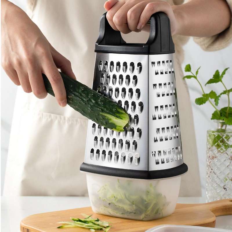 Stainless Steel Four-Sided Melon Planer Multifunctional Cheese Shavings Grinder
