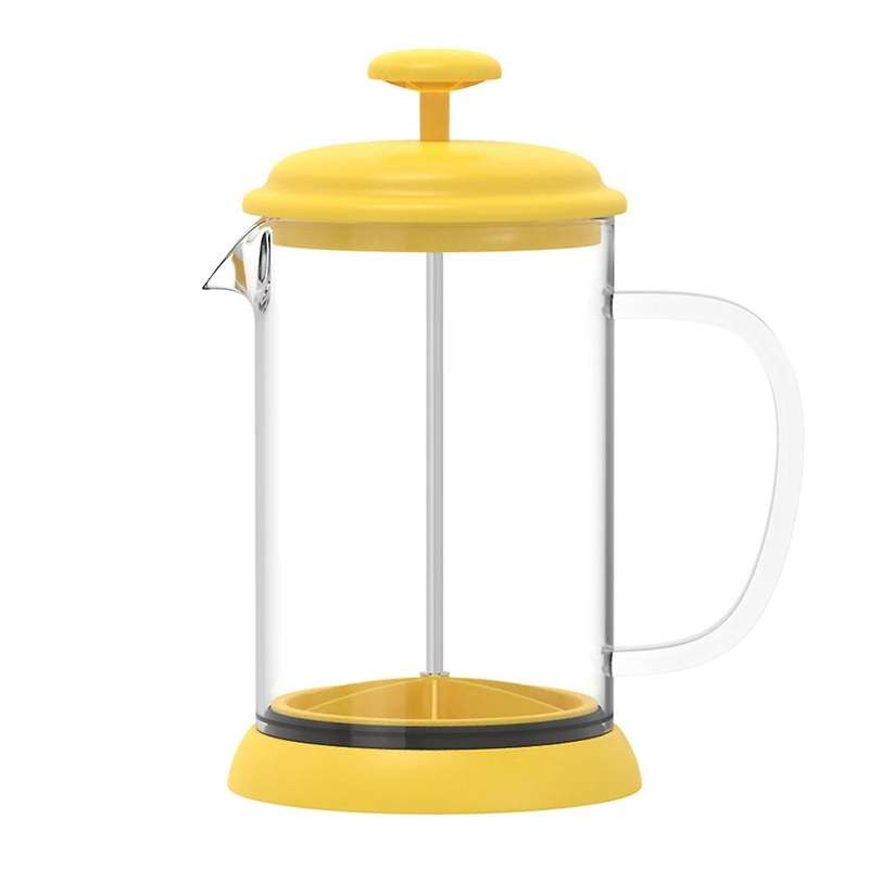 Stainless Steel Glass Teapot French Coffee Tea Percolator Filter Press Plunger 800ml Manual Coffee