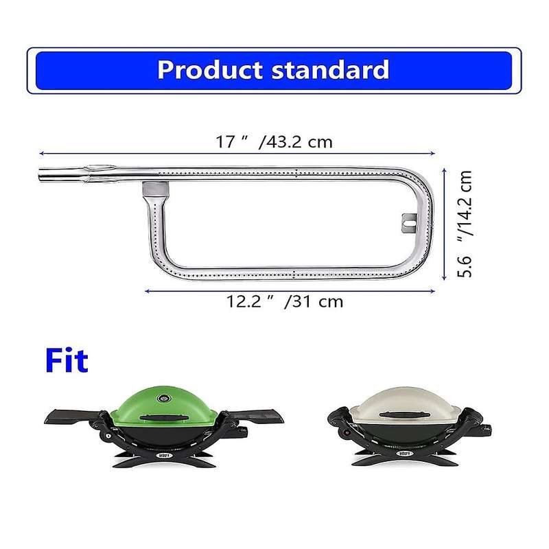 Stainless Steel Grill Tubes 60040 Replace Parts for Q100, Q120, Q1000, Q1200, 386002, 516002, 51600