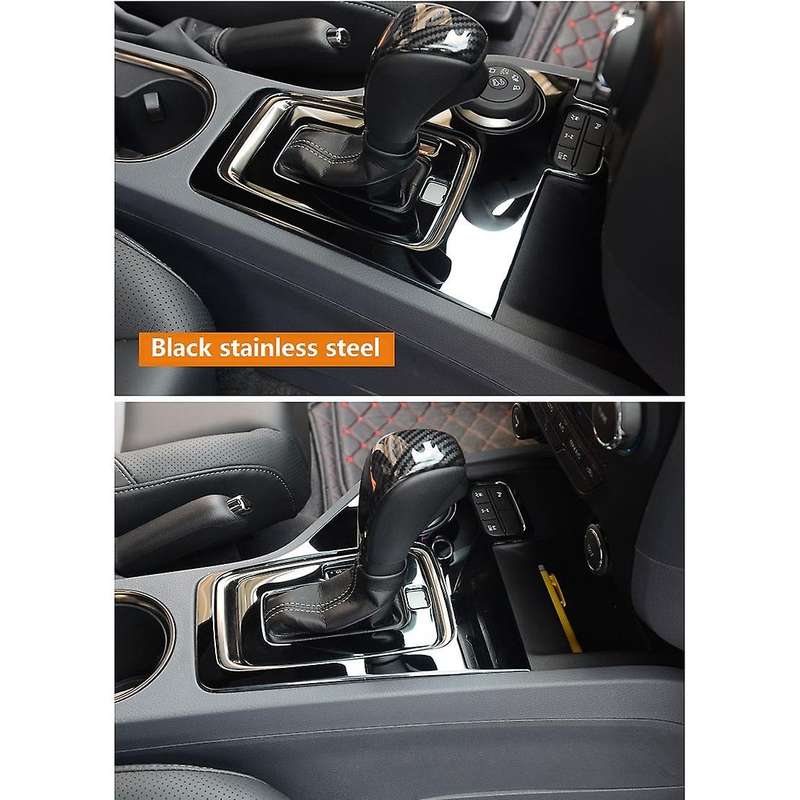 Stainless Steel Gear Shift Panel Cover Trim Frame Car Accessories for Everest Endeavour 2015-2021, L