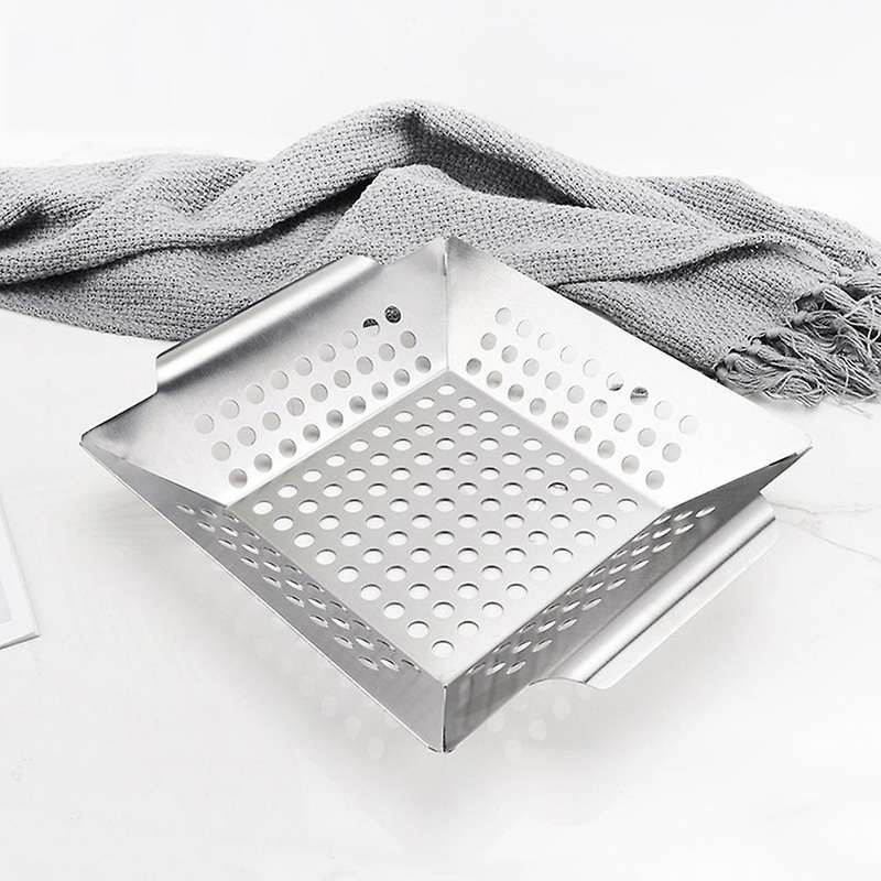 Stainless Steel Grilling Basket Barbecue Accessories Tray Barbecue Tools
