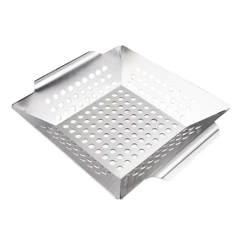 Stainless Steel Grilling Basket Barbecue Accessories Tray Barbecue Tools