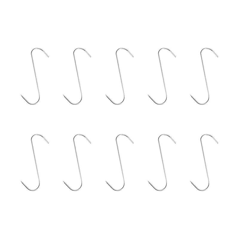 Stainless Steel Hooks,meat Hook Tool for Hot and Cold Smoking Butchering Hunting Chicken Bbq Pork S