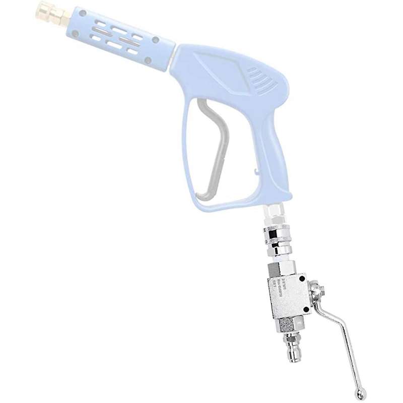 Stainless Steel High Pressure Washer Shut-Off Ball Valve Kit with 3/8Inch Quick Connect for Power Wa