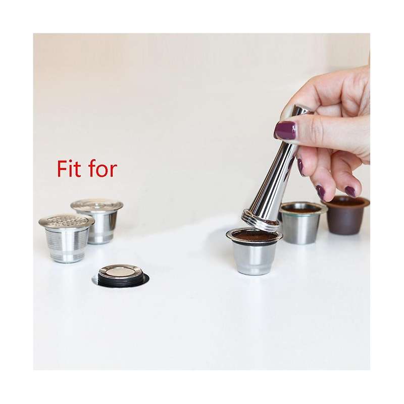 Stainless Steel Ground Coffee for Reusable Compatible with Coffee Pods