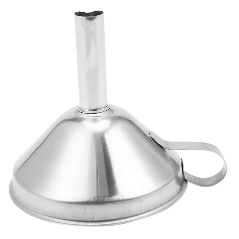 Stainless Steel Kitchen Funnel with Detachable Filter for Transporting Liquids& Fluid, Adding Ingred