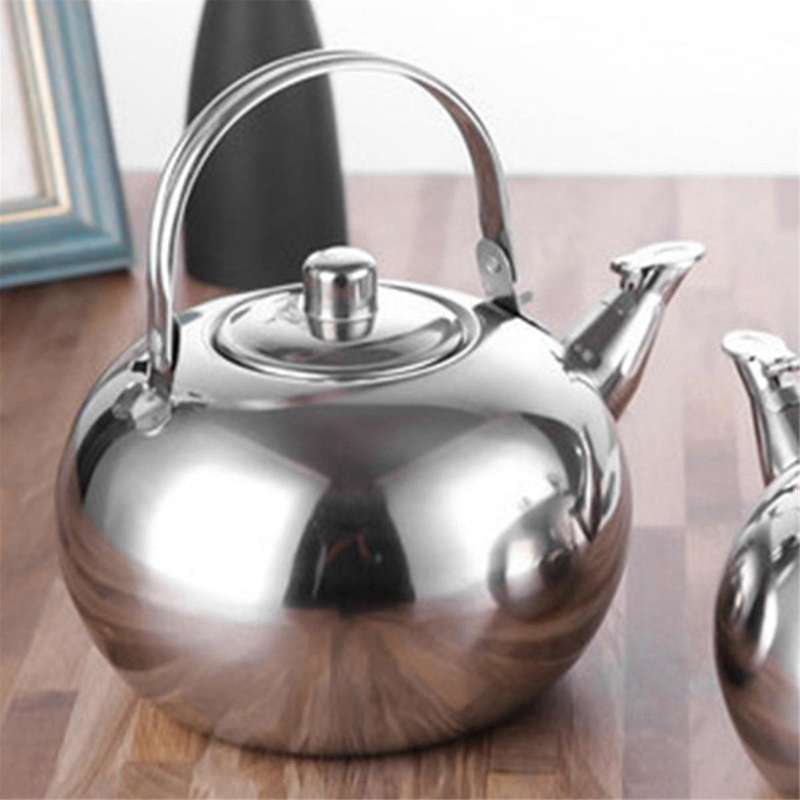 Stainless Steel Kettle Heat Resistant Handle Stovetop Portable Camping Coffee Pot Teapot with Filter