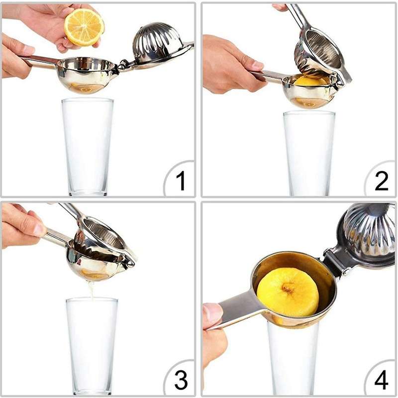 Stainless Steel Lemon Fruits Squeezer Orange Juicer Manual Juice Squeezer Hand Pressure Juicer Kitch