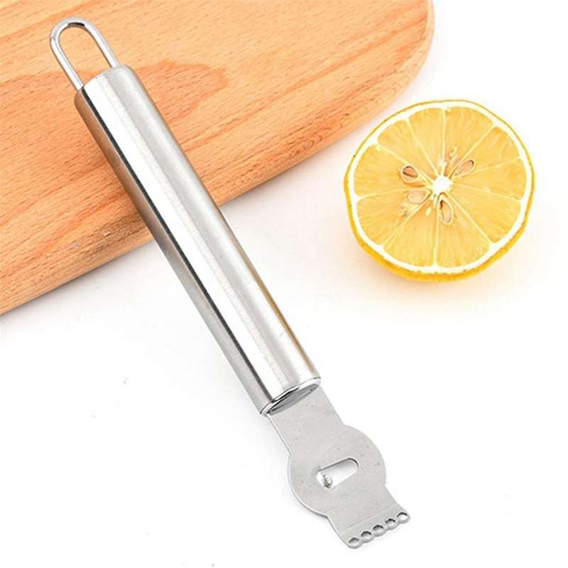 Stainless Steel Lemon Peeling Machine Fruit Citrus Zester Peeling Machine Bar Cocktail Peeling Tool