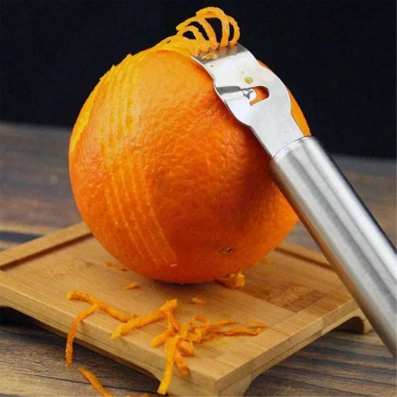 Stainless Steel Lemon Peeling Machine Fruit Citrus Zester Peeling Machine Bar Cocktail Peeling Tool