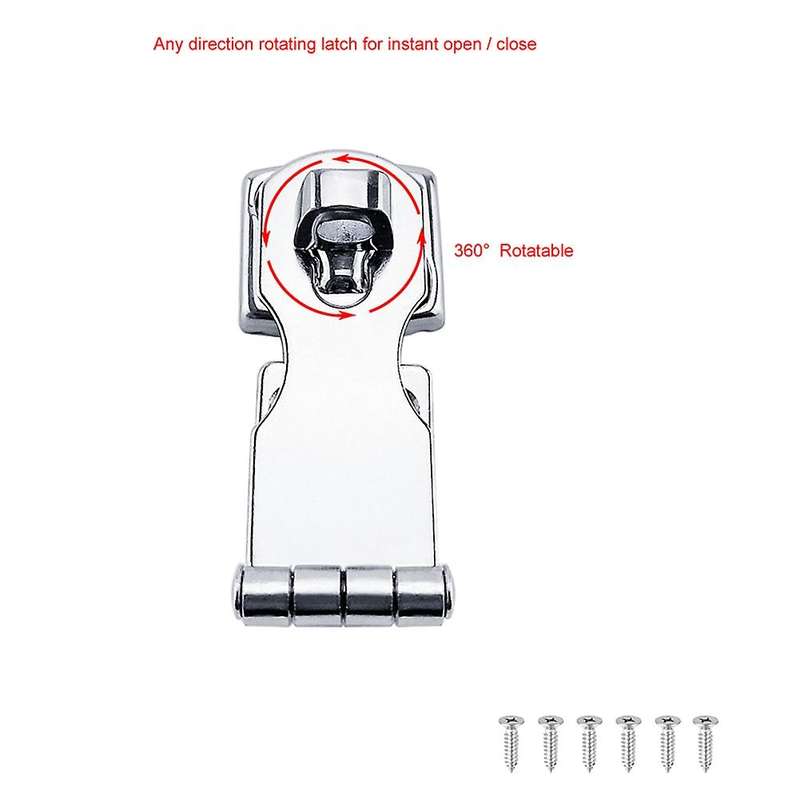 Stainless Steel Marine Boat Deck Locker Hatch Latch Fastener,Swivel Door Clasp, Boat Accessories
