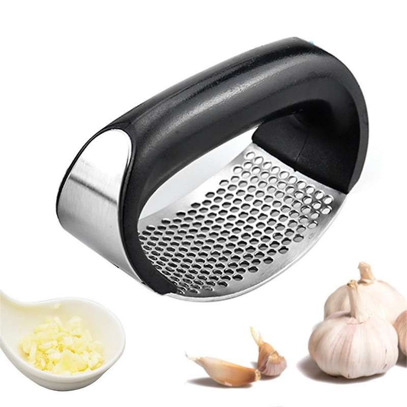 Stainless Steel Manual Garlic Press Set Home Kitchen Gadgets Efficient and Simple Garlic Press