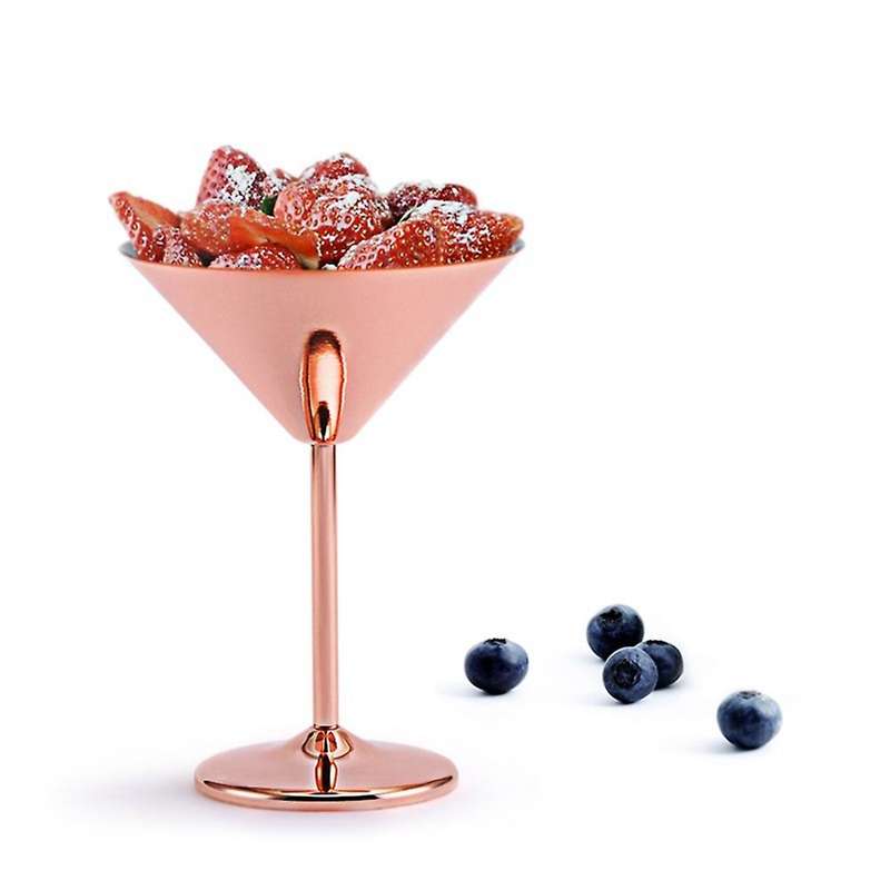 Stainless Steel Martini Glass High Base Wine Glass Unbreakable Wine Glass Metal Bar Champagne Glass