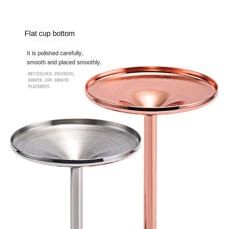 Stainless Steel Martini Glass High Base Wine Glass Unbreakable Wine Glass Metal Bar Champagne Glass