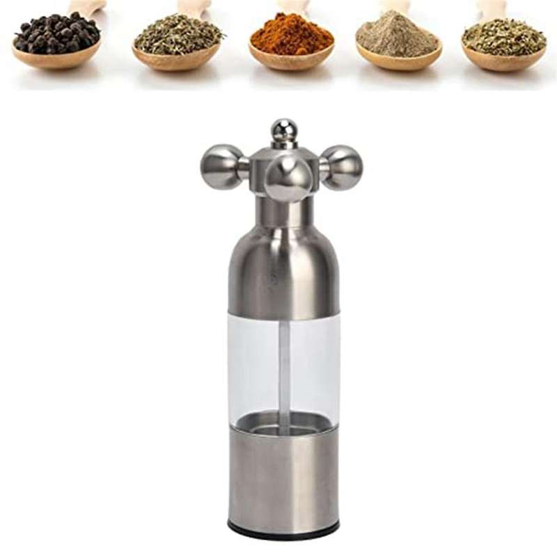 Stainless Steel Mortar and Pestle, Dual Structure Design for Cleaning Kitchen Grinder for Grinding H