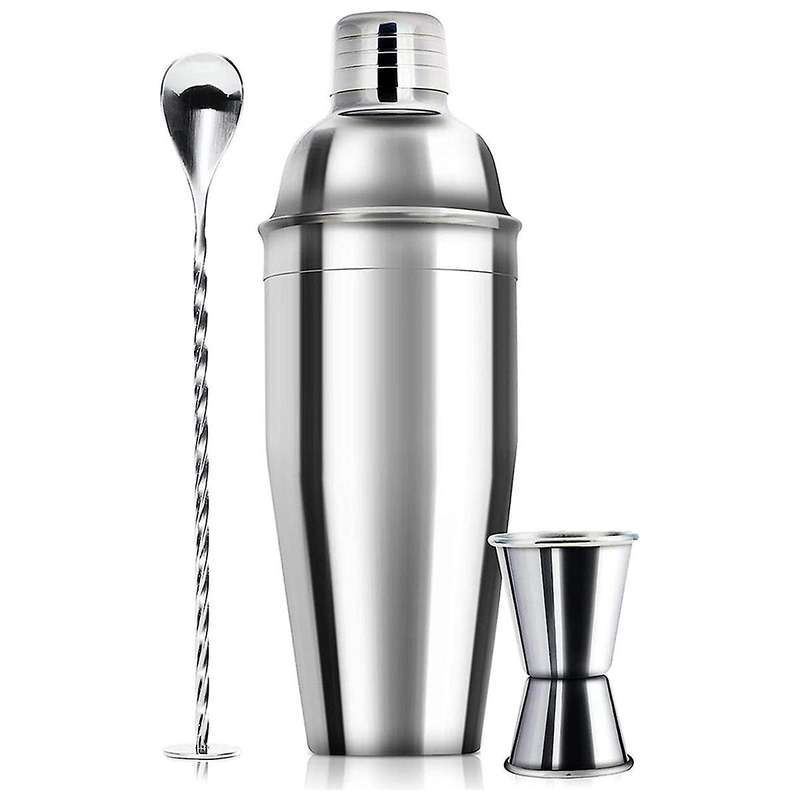 Stainless Steel Mixer, Barware, Cocktail Glasses, European Bar Supplies Three-Piece Set