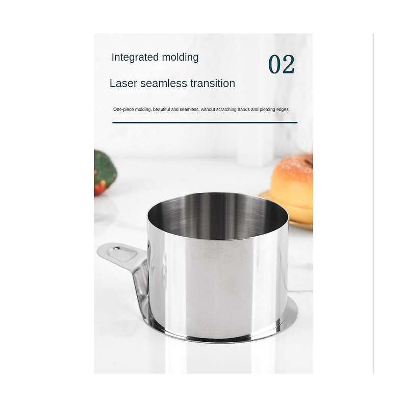 Stainless Steel Mousse Rings Round Biscuit Cutter Cake Mold Kitchen Baking Pastry Tool for Tart,fon