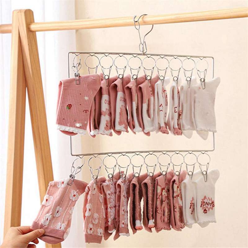 Stainless Steel Multi-Clip Hanger, Sword Hanger, Multi-Function Underwear Drymen