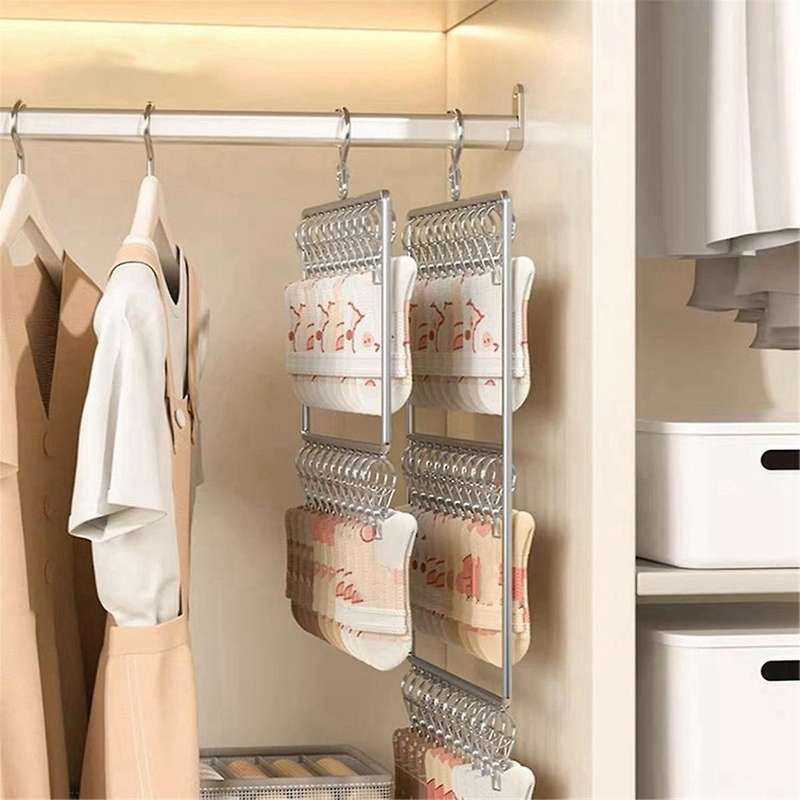 Stainless Steel Multi-Clip Hanger, Sword Hanger, Multi-Function Underwear Drymen