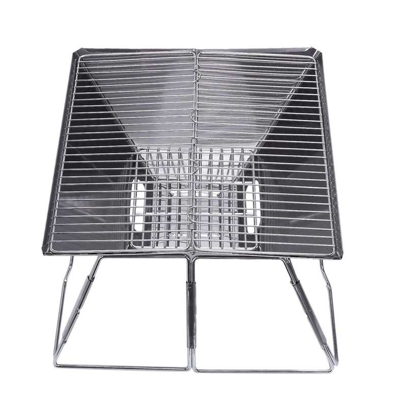 Stainless Steel Outdoor Charcoal Bbq Grill Rack Folding Bbq Barbecue Accessories Portable Home Kitch