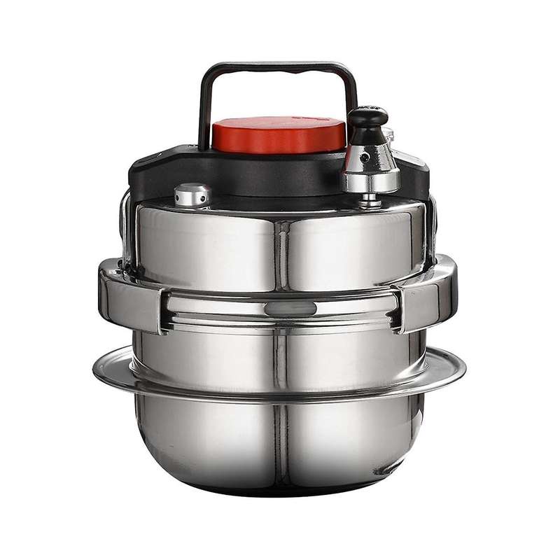 Stainless Steel Outdoor Camping Portable Pressure Cooker Household Mini Pressure Cooker 5-minute Qu