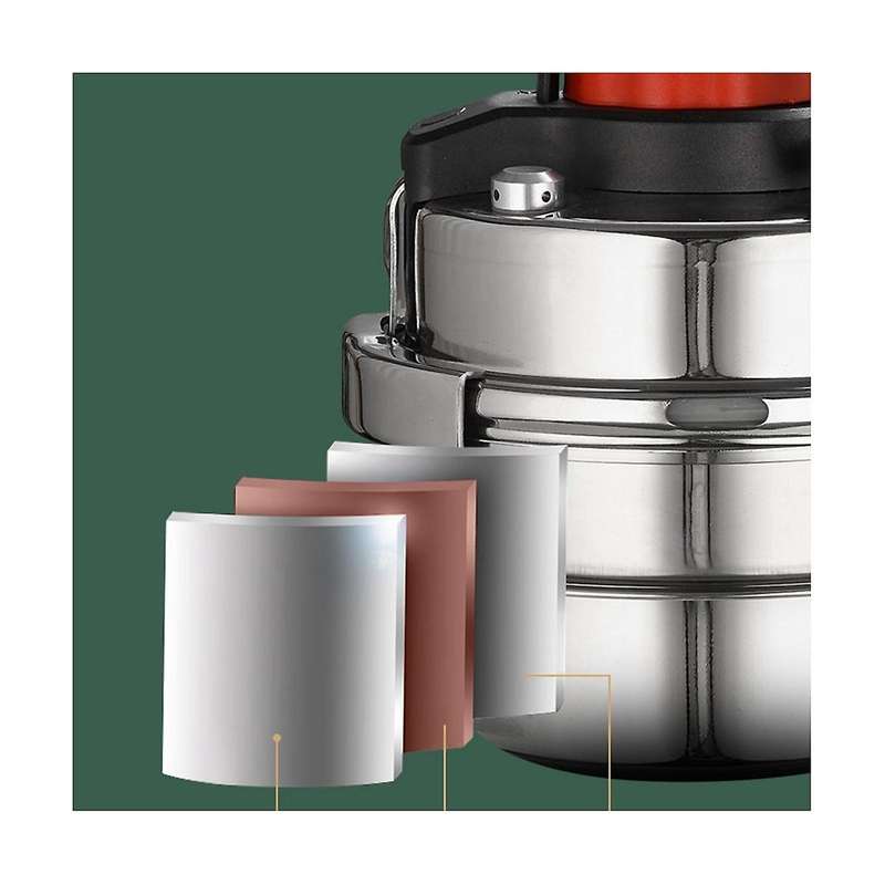 Stainless Steel Outdoor Camping Portable Pressure Cooker Household Mini Pressure Cooker 5-minute Qu