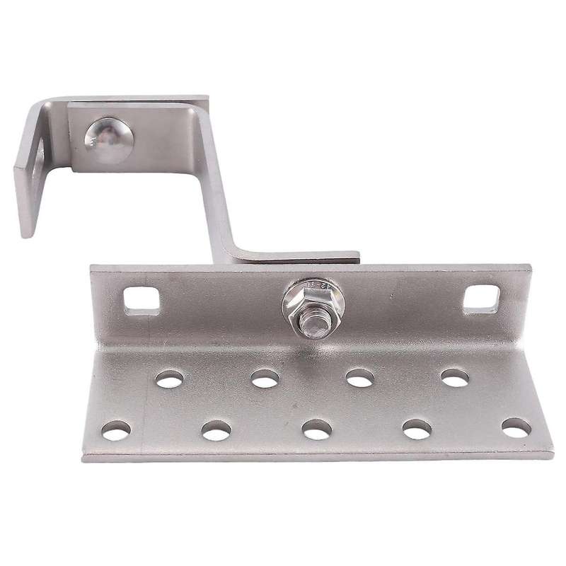 Stainless Steel Photovoltaic Mounting Bracket Adjustable Roof Hook 180 Degree Photovoltaic Bracket