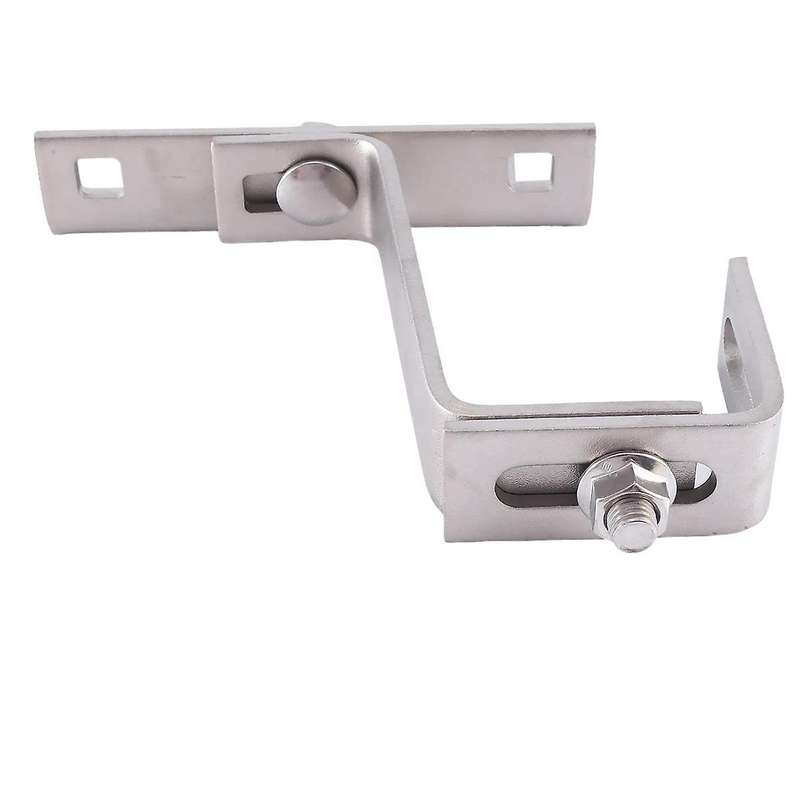 Stainless Steel Photovoltaic Mounting Bracket Adjustable Roof Hook 180 Degree Photovoltaic Bracket