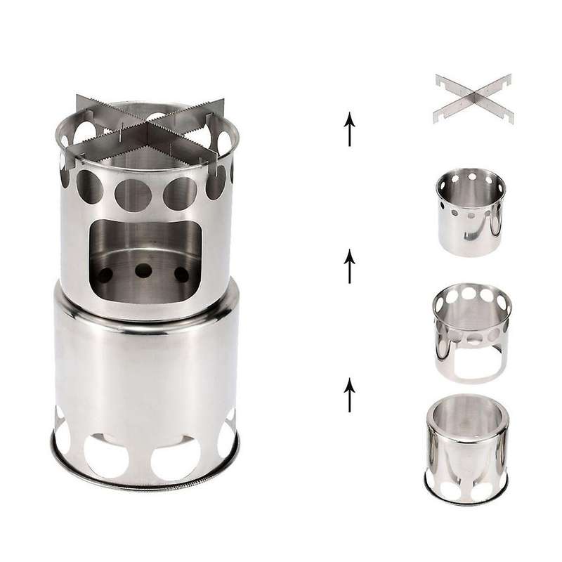 Stainless Steel Outdoor Cooking Kettle, Light and Compact Camping Camp, Hiking Picnic