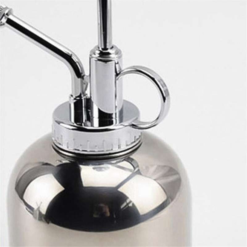 Stainless Steel Plant Sprayer Small Watering Can with Top Pump Suitable for Indoor House Air Plants