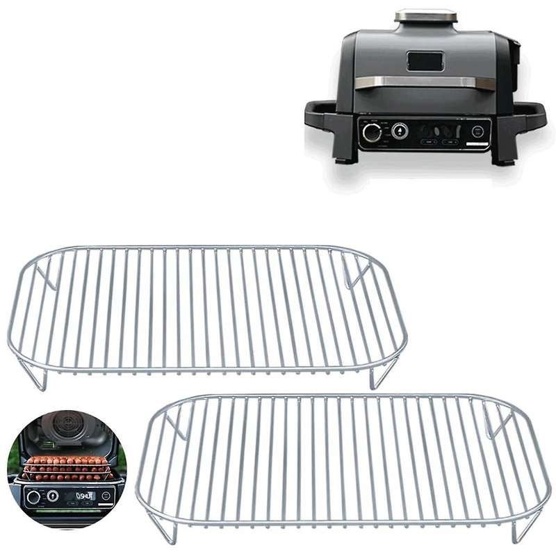 Stainless Steel Rack Set for Ninja Woodfire Outdoor Grill and Smoker