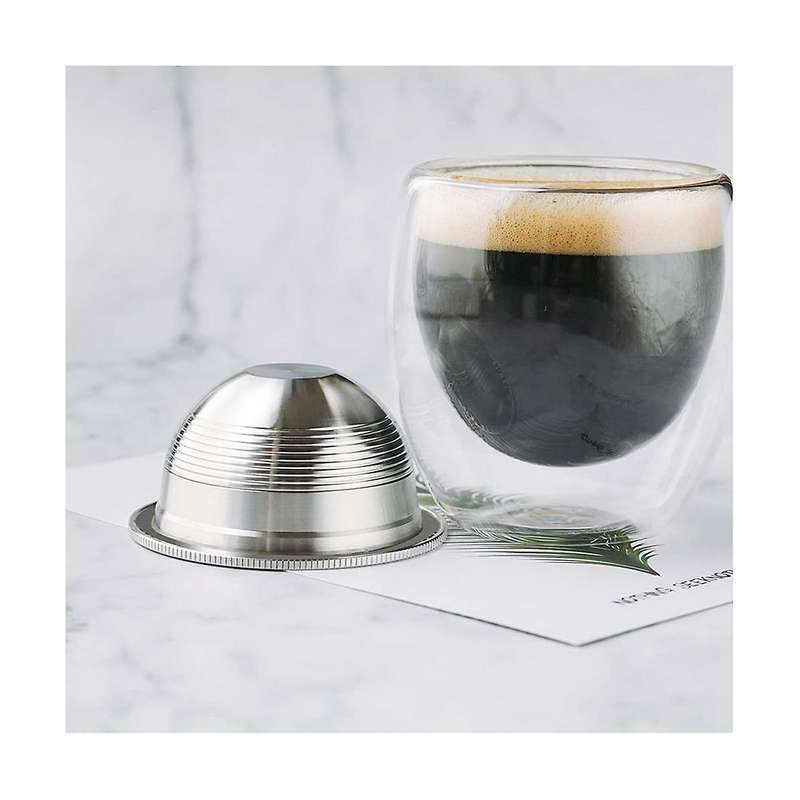 Stainless Steel Refillable Coffee Pods Compatible for Vertuoplus,stainless Steel Reusable Coffee Ca