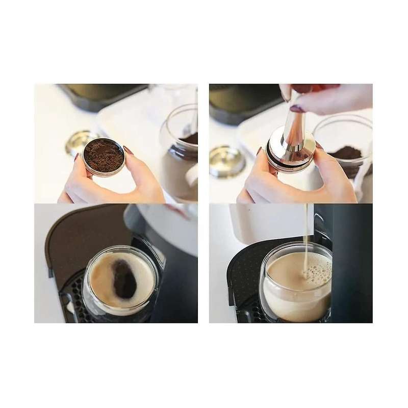 Stainless Steel Refillable Coffee Pods Compatible for Vertuoplus,stainless Steel Reusable Coffee Ca