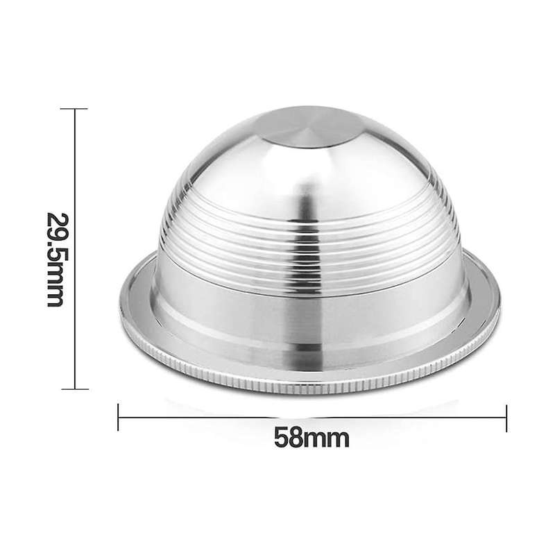 Stainless Steel Refillable Coffee Pods Compatible for Vertuoplus,stainless Steel Reusable Coffee Ca