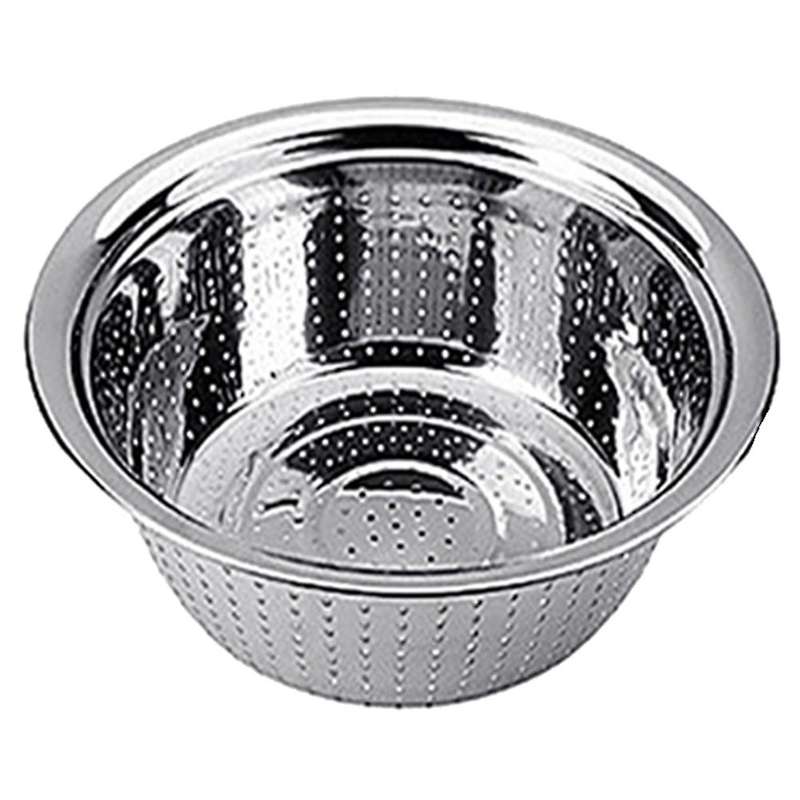 Stainless Steel Rice Sieve Filter, Fruit and Vegetable Drain Bowl Filter